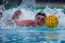 DUNDEE, SCOTLAND - JUNE 9: Murray Dickson competes at the Scottish Swimming - Water Polo Cup Final Day on June 9, 2024 in Dundee, Scotland.