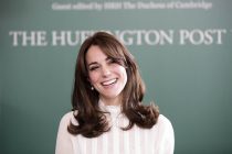 The Duchess of Cambridge sits in on an Editorial meeting of the Huffington Post at Kensington Palace today. 17th February 2016 Picture By Chris Gorman