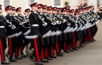 Camilla, Duchess of Cornwall attends The Sovereign's Parade at Royal Military Academy Sandhurst in Camberley. Today is the first time The Duchess has represented Her Majesty The Queen at the annual event that marks the passing out of Officer Cadets on completion of their Commissioning Course.