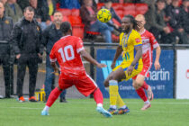 The Isthmian South East League clash between Ramsgate FC and Sittingbourne FC at Southwood Stadium, Ramsgate.