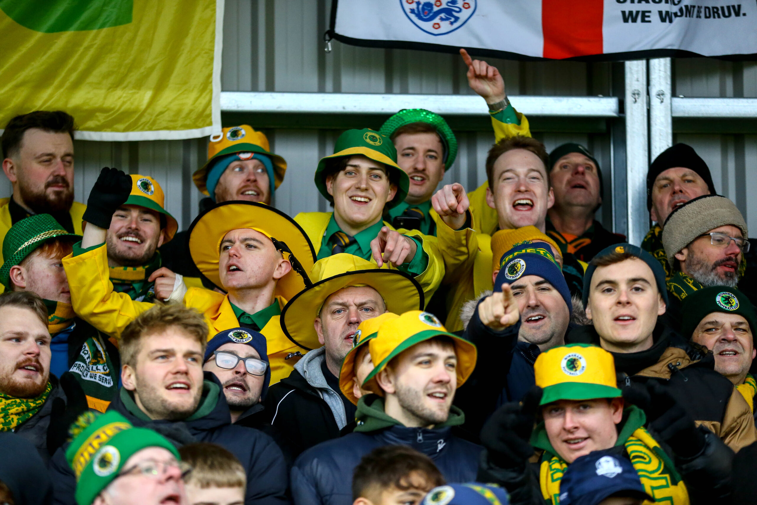 Emirates FA Cup second round game between Sutton United FC and Horsham FC. at The VBS Community Stadium, Sutton
