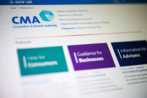 Photograph of the front page of the CMA website