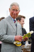 12.07.11.
HRH Prince Charles plays a margarine tub Ukulele on a visit to the Dairy Crest creamery in Davidstow, Cornwall.

PIC © Andrew Lloyd