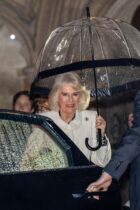 08.02.24.
Queen Camilla leaves Salisbury Cathedral this evening on her first public engagement since King Charles’ cancer diagnosis.

PIC © Andrew Lloyd