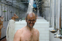 24.01.08. The miners of Tower Colliery in South Wales shower for the last time after their final shift today.

The mine shuts today(25/01/08) after running out of coal.

Pictured here is John Phillips.



PIC Andrew Lloyd



© WALES NEWS SERVICE
