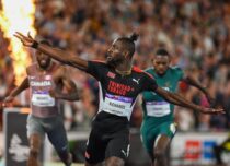 Jereem Richards of Trinidad and Tobago celebrates winning the Men's 200m gold medal in the Athletics on day nine of the Birmingham 2022 Commonwealth Games at Alexander Stadium, Birmingham
Picture by Nigel Bramley/Focus Images Ltd 07827818829
06/08/2022