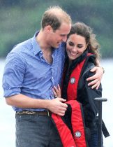 Duke and Duchess of Cambridge in Prince Eward Island. The Duke and Duchess takes part in a dragon boat race