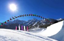 GB'S Billy Morgan just misses out on a medal as he  gets some huge air during the finals of the Mens Slopestyle at Rosa Khutor Exteme Park on Saturday.Photograph for The Times by Marc Aspland