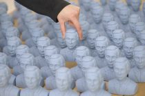 © Tony Bartholomew 07802 400651
mail@bartpics.co.uk
15th November 2013
PICTURE SUPPLIED FOR EDITORIAL USE ONLY ON BEHALF OF THE ART PARTY CONFERENCE 
For further information, please contact Jeannie Swales on jiswales@btinterntet.com, call 07968 953737, or visit www.artpartyconference.co.uk
TORYCOTTA ARMY... a platoon of Michael Goves will be one of the star attractions at the Art Party Conference in Scarborough on Saturday 23 November. Created by ceramicist Karen Thompson, the 10cm high figures will be lined up in the ‘Goveshy’, and attendees will be invited to knock them for six with wooden balls.
The Conference will feature contributions and appearances from dozens of artists, including Cornelia Parker, David Shrigley and Jeremy Deller. The brainchild of Bob and Roberta Smith and co-organised by him with Scarborough’s Crescent Arts, it was inspired by Smith’s artwork ‘A Letter to Michael Gove’ in which he lambasts the Education Secretary for his stance on art in schools. 
It is the first of its kind and will take place from 2pm to 2am at the Spa Conference and Entertainment Venue.
It will be an antidote to all other conferences and will act as a forum for debating the future of the arts .The Art Party, which is not aligned to any political party, hopes to influence decision makers to listen and to think again.