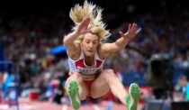 Jessica Taylor of England competes in the Long Jump of the Women's Heptathlon on Day 7 of the Glasgow 2014 Commonwealth Games. July 30, 2014 in