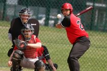 Detail : Chelmsford Redbacks V Nottingham Rebels. Official opening of the facilities, cage and mounds at Melbourne Park.

Caption : Action from the game, Nottingham Rebels batting.

Date : June 2014

Photographer : Dougy Blanks