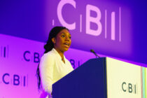 KEMI BADENOCH, Leader of the Opposition and and Leader of the Conservative Party makes a keynote speech at the annual CBI (Confederation of British Industry) conference held at Queen Elizabeth II Centre, Westminster, London.