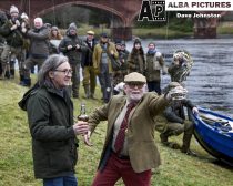The traditional start to the salmon fishing season in Scotland took place on the River Tay at Meikleour near Kinclaven. Fishers from all over the country took part in the march to the river and blessing of the water before casting their lines. Singer Dougie MacLean made the first cast, and helped bless the water with malt whisky with Perth and Kinross Provost councillor Dennis Melloy.
(c) Dave Johnston