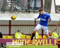 Cedric Itten (Rangers) scores the equaliser during the Scottish Premiership match between Motherwell and Rangers at Fir Park, where a draw saw the points shared.
(c) Dave Johnston