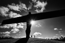 The Angel of the North sculpture by Antony Gormley, Gateshead, Tyne and Wear, England. September 11, 2012. Photo: Edmond Terakopian