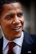 US Democratic presidential candidate Barack Obama visits British Prime Minister Gordon Brown at 10 Downing Street in London. Senator Obama was on the final part of the European leg of his world tour. July 26, 2008. Photo: Edmond Terakopian