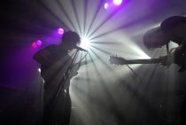.Photographer: Howard Barlow.THE FOALS.WAREHOUSE PROJECT, MANCHESTER.1 DECEMBER 2007.YANNIS PHILIPPAKIS (left) and Jimmy Smith