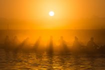 Picture shows people punting on the River Cam in Cambridge this weekend and enjoying the unseasonal warm weather as temperatures reached 17C.