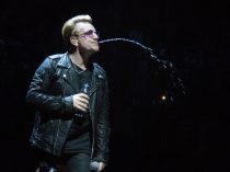 PIC BY GEOFF ROBINSON PHOTOGRAPHY 07976 880732.
Picture shows Bono of U2 on stage at the O2 Arena in London on Thursday October 29th.
U2 were joined by Patti Smith during their concert at London's O2 Arena on Thursday night (October 29).
The Irish band are currently enjoying a six-night residency at the London venue, having started last Sunday and performed with Noel Gallagher on Monday.
At Thursday's show, Patti Smith was invited onstage to perform U2's 1981 song 'Gloria' as well as Smith's own 'People Have The Power’.
Noel Gallagher recently described teaming up with U2 at one of their London gigs earlier this week as a "dream come true".
The former Oasis guitarist joined the band onstage during the band's O2 Arena show on October 26, performing their hit 'I Still Haven't Found What I'm Looking For' before segueing into a cover of The Beatles' 'All You Need Is Love’.
U2 are playing 20 cities in the Europe and North America Innocence and Experience Tour, which finishes in November.
They started the England leg last Sunday and will play three more nights at the O2 before continuing to Glasgow, Belfast and Dublin.
The tour follows the recent release of its thirteenth studio album, Songs of Innocence.