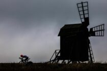 KALMAR, SWEDEN - AUGUST 19:  Athletes compete in the bike section during Ironman Kalmar on August 19, 2023 in Kalmar, Sweden. (Photo by Nigel Roddis/Getty Images for IRONMAN)