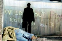 Homeless man sleeps in the street as businessmen pass. Waterloo, London. Hnad coloured version.
© David Hoffman phone 020 8981 5041, email lib@hoffmanphotos.com
NUJ & BAPLA recommended terms & conditions apply. Moral rights asserted under Copyright Designs & Patents Act 1988. Full terms and conditions for digital and traditional use available on request. Credit is required. No part of this photo to be stored, reproduced, manipulated or transmitted by any means without permission.