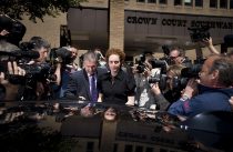 © London News Pictures. 05/06/2013. London, UK. REBEKAH BROOKS (centre), Former CEO of News International and former editor of the News of The Worlds leaving Southwark Crown Court in London after pleading not guilty charges relating to phone hacking at the News of The World. . Photo credit: Ben Cawthra/LNP