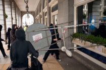 London, UK, 26/03/2011, Anarchists attack the Ritz Hotel on Piccadilly