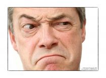 UKIP leader Nigel Farage faces some tough questions from Sunday Mirror reporter Pamela Owen today at the launch of his book 'THE PURPLE REVOLUTION' (18/03/15) - Image © Matt Sprake Photography (07770 365302) www.mattsprake.co.uk
