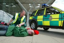 Paramedics at Stansted