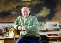 © Tony Bartholomew 07802 400651
mail@bartpics.co.uk  © Tony Bartholomew 07802 400651
mail@bartpics.co.uk
25.02.2014
Peter Hicks, whose new exhibition, Landscapes for a Dark Summer, is at the Inspired by... gallery at The Moors National Park Centre, Danby, from 4 April to 11 May 2014