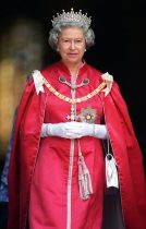 THE QUEEN AT ST PAUL'S CATHDRAL WEARING THE GIRLS OF GREAT BRITAIN TIARA
