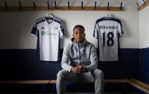 *** FOR HENRY WINTER ARTICLE *** West Bromwich Albion player Saido Berahino during a portrait session at the clubs training ground in Walsall, Thursday April 30, 2015. Picture by Dave Thompson/Route One Photography - 07711 459404