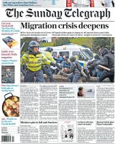 Dover, Kent, UK. 30th January, 2016. Far-right and anti-fascist groups clash in the centre of Dover with projectiles exchanged between the two opposing sides. Far-right groups from across the UK converged on the Kent town for an anti-immigration protest.