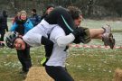 The UK Wife Carrying Championships, Dorking, Surrey.