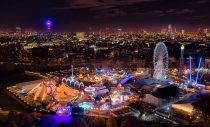 Winter Wonderland in London's Hyde Park By Drone