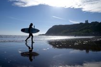 ©  Tony Bartholomew /07802 400651  mail@bartpics.co.uk
26th May 2014
SUN,SEA AND SURF...
The Bank Holiday started out bright and warm on the East Coast an surfers made the most of good conditions in the North Bay at Scarborough.