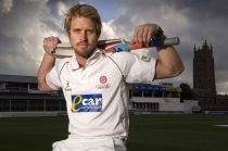 Nick Compton, player with Somerset County Cricket Club, who is the grandson of Sir Denis Compton.
