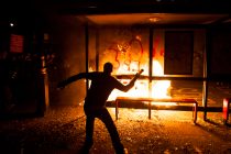 Police clash with angry students in Parliament Square protesting against tuition fees