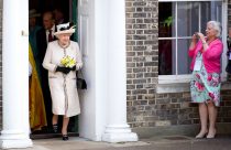 06 May Chelsmford Essex UK
Britain's Queen Elizabeth accompanied by The Duke of Edinburgh attend a service at Chelmsford Cathedral to celebrate the centenary of the Diocese of Chelmsford.
Ian Jones IPA pool
Photograph by Michael Dunlea