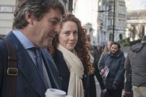 The Old Bailey, London, UK. 4th March 2014. Charlie and Rebekah Brooks arrive at the Old Bailey to attend the phone hacking trial. // Lee Thomas, Flat 47a Park East Building, Bow Quarter, 60 Fairfield Road, LONDON, E3 2UT.