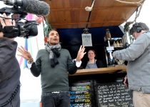Celebrity Chef Reza Mahammad films BBC Food Awards, Westward Ho!