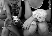 The shelter in Pitesti, Romania, for girls who have been trafficked into prostitution... Girls relaxing.
Pic by Nick Stern/First News Ltd
Byline must read "Nick Stern/ First News Ltd