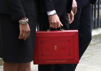 Rishi Sunak the Chancellor of the Exchequer stands outside Number 11 Downing Street before he delivers his Budget speech in The House of Commons at lunchtime. Budget Day, Downing Street, Westminster, London, March 11, 2020.